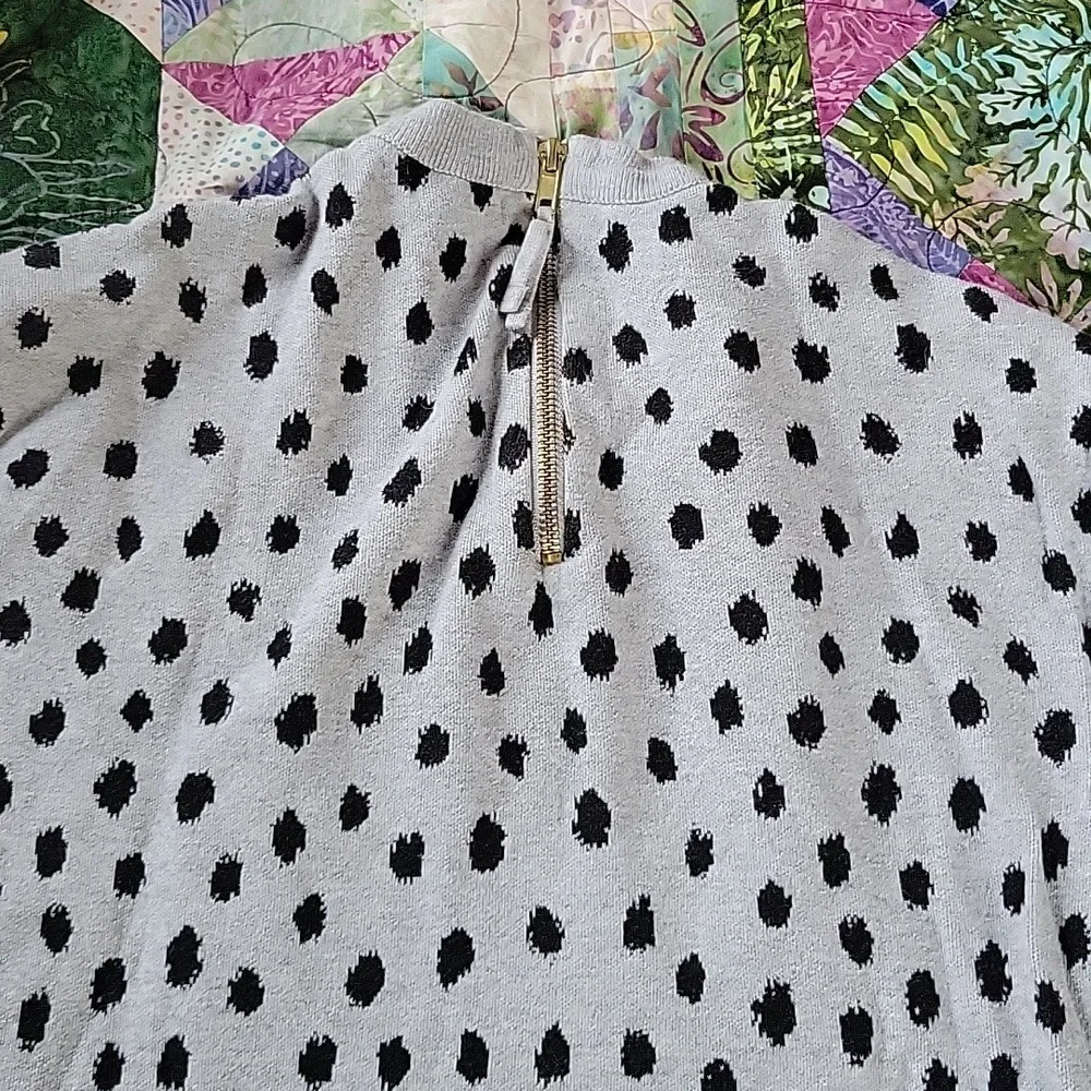 Grey polka dot sweater - Picture 4 of 4